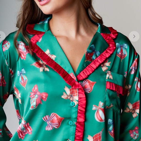 Rareraw “ Pj’s 4 “ Rareraw Merry Christmas Pajama 2 Piece Set 57 - Picture 5 of 8